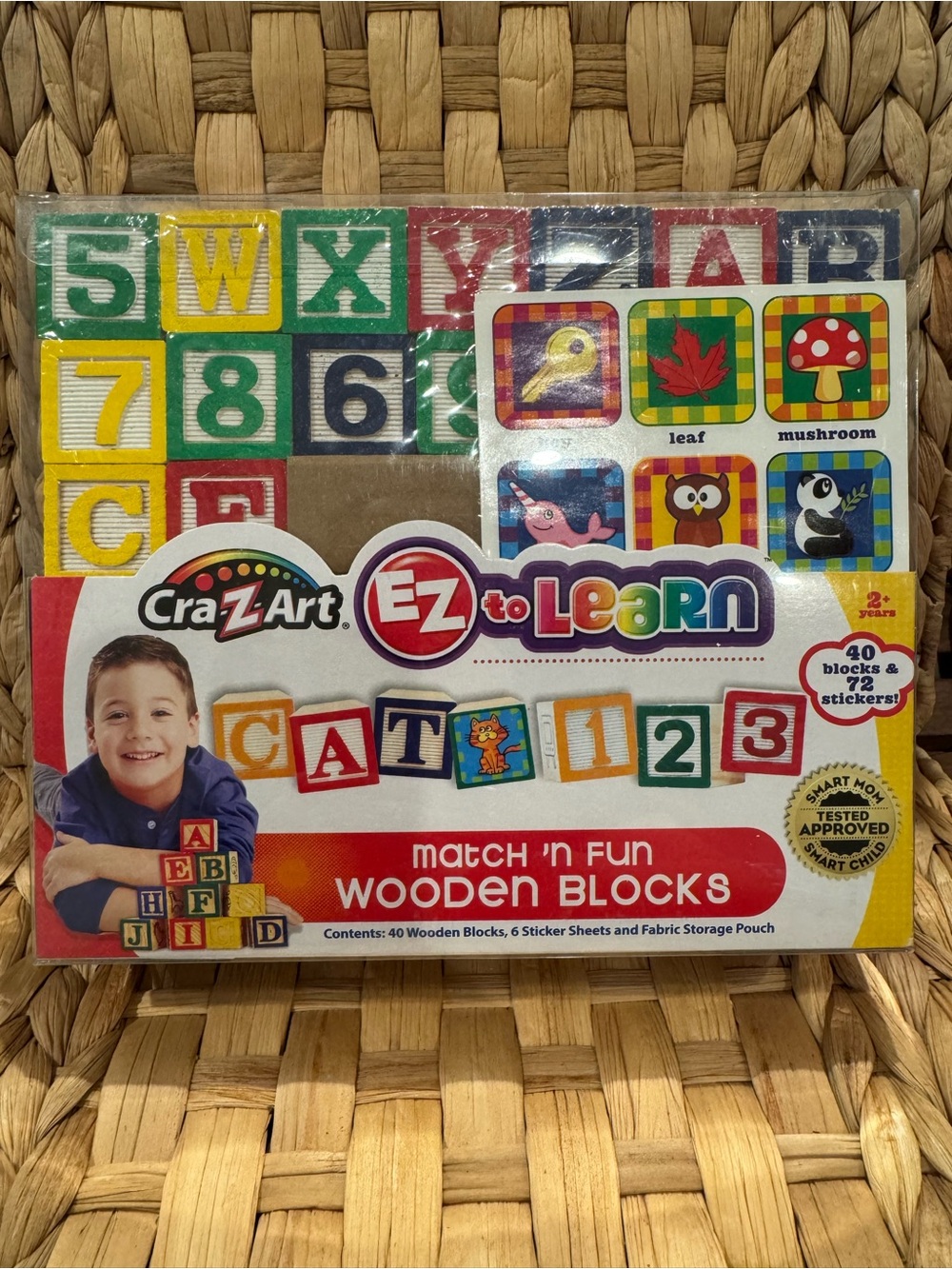 Cra-Z-Art EZ to Learn Yellow & Green Wooden Match 'n Fun Blocks